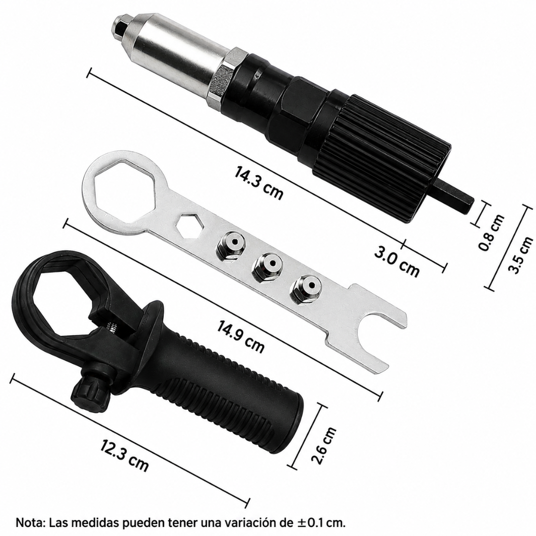 Kit Cabezal de Conversión para Taladro y Remachadora Eléctrica🪓🪚