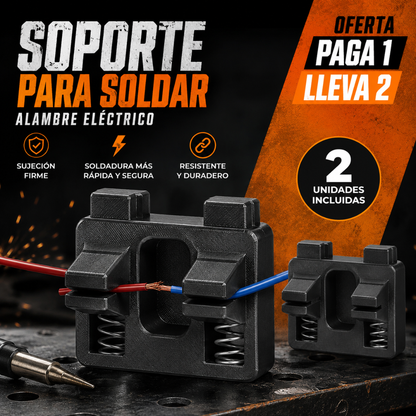 SOPORTE DE ABRAZADERA PARA SOLDAR CABLES🏗️ 🧰