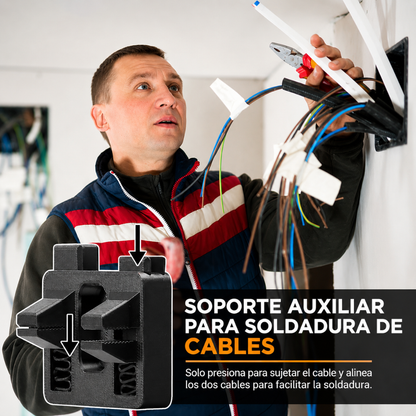SOPORTE DE ABRAZADERA PARA SOLDAR CABLES🏗️ 🧰
