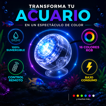 Foco LED RGB Sumergible AquaMood🌈💡