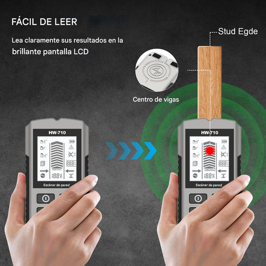 Detector de pared portátil multifunción - Evita daños y accidentes