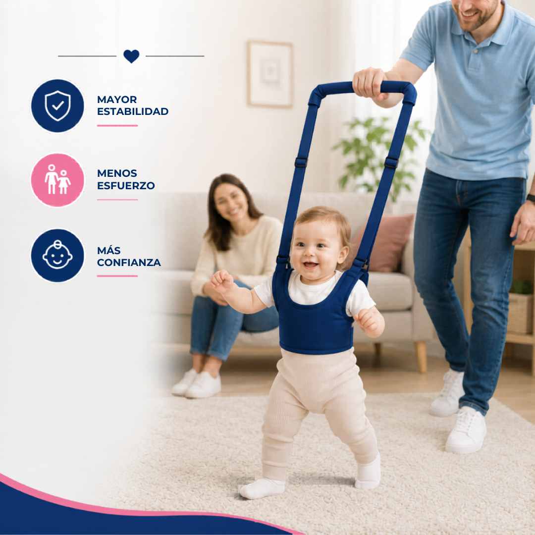 🚼 Arnés Caminador Ergonómico: Primeros Pasos sin Dolor de Espalda