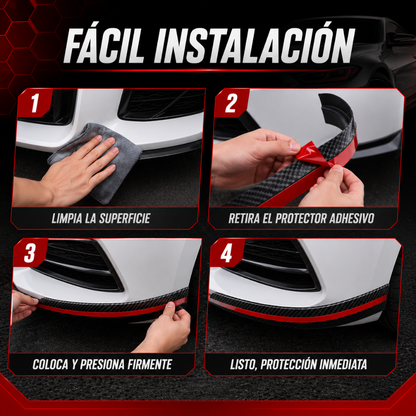 🚗 Cinta Bumper de Fibra de Carbono