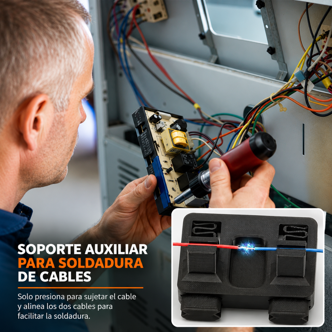 SOPORTE DE ABRAZADERA PARA SOLDAR CABLES🏗️ 🧰