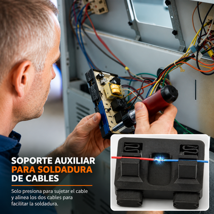 SOPORTE DE ABRAZADERA PARA SOLDAR CABLES🏗️ 🧰