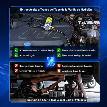 Bomba Portátil Eléctrica Extractora de Aceite y Diésel 🚗✨
