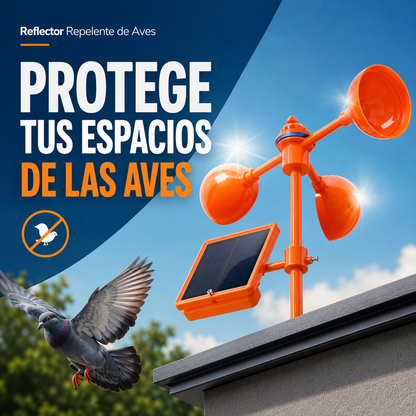 Reflector Repelente de Aves Giratorio 360°🕊️☀️