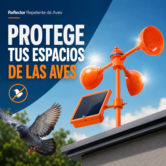 Reflector Repelente de Aves Giratorio 360°🕊️☀️