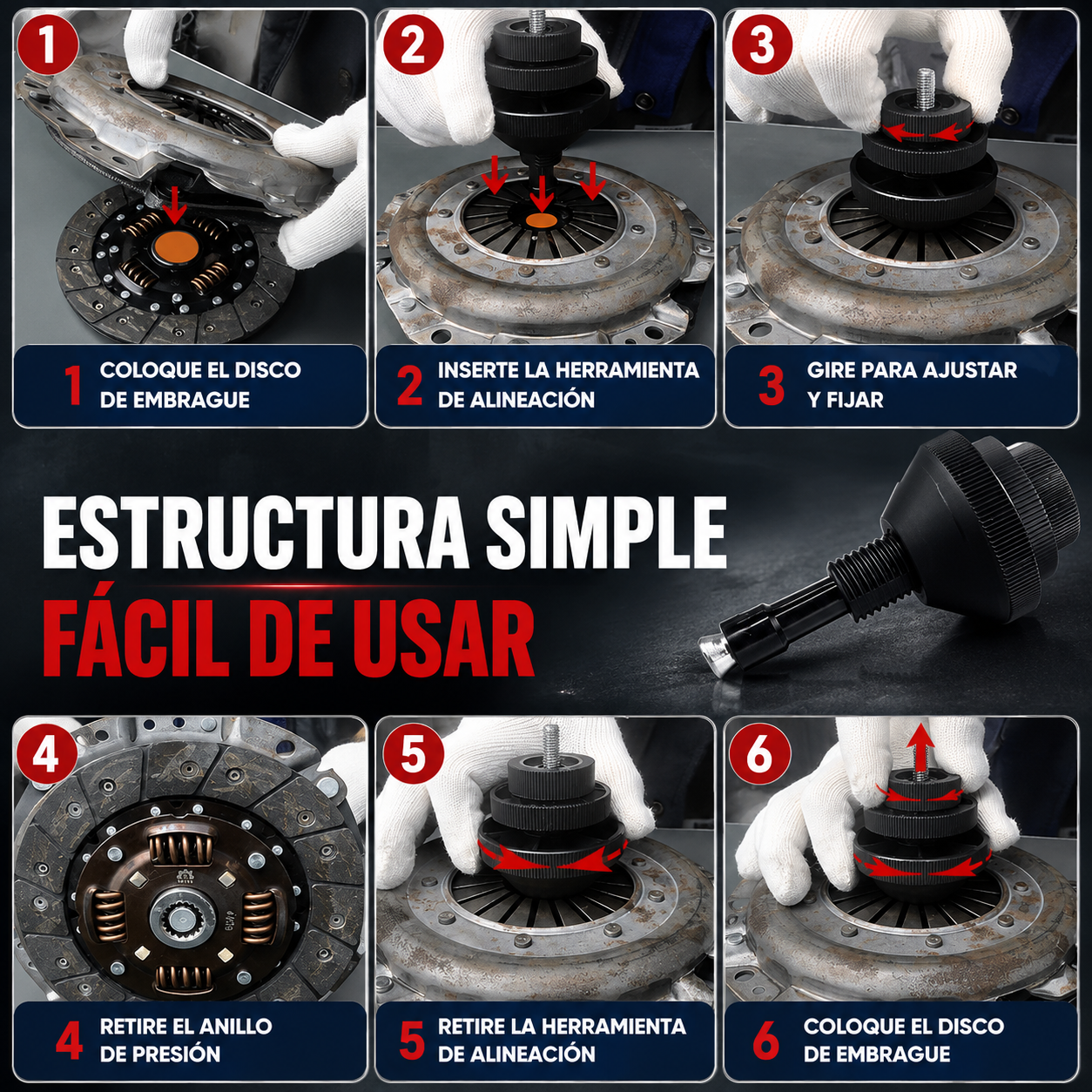 Herramienta de Alineación Universal de Embrague🧰⚙️