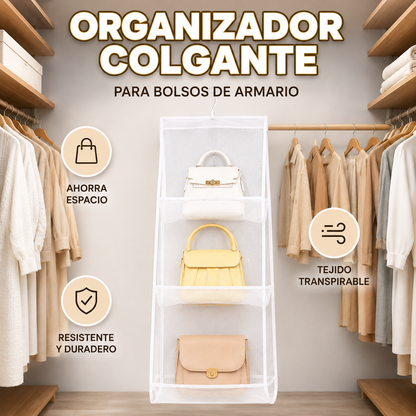 Organizador Colgante para Bolsos (6 Compartimentos) 👗✨