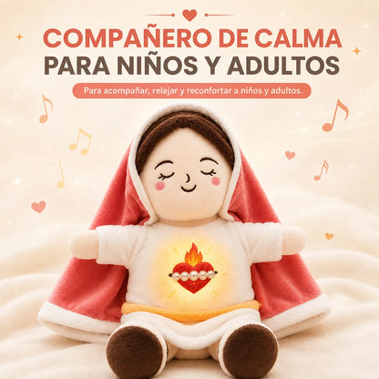 Peluche Virgen María con Luz Calmante🕊️✨