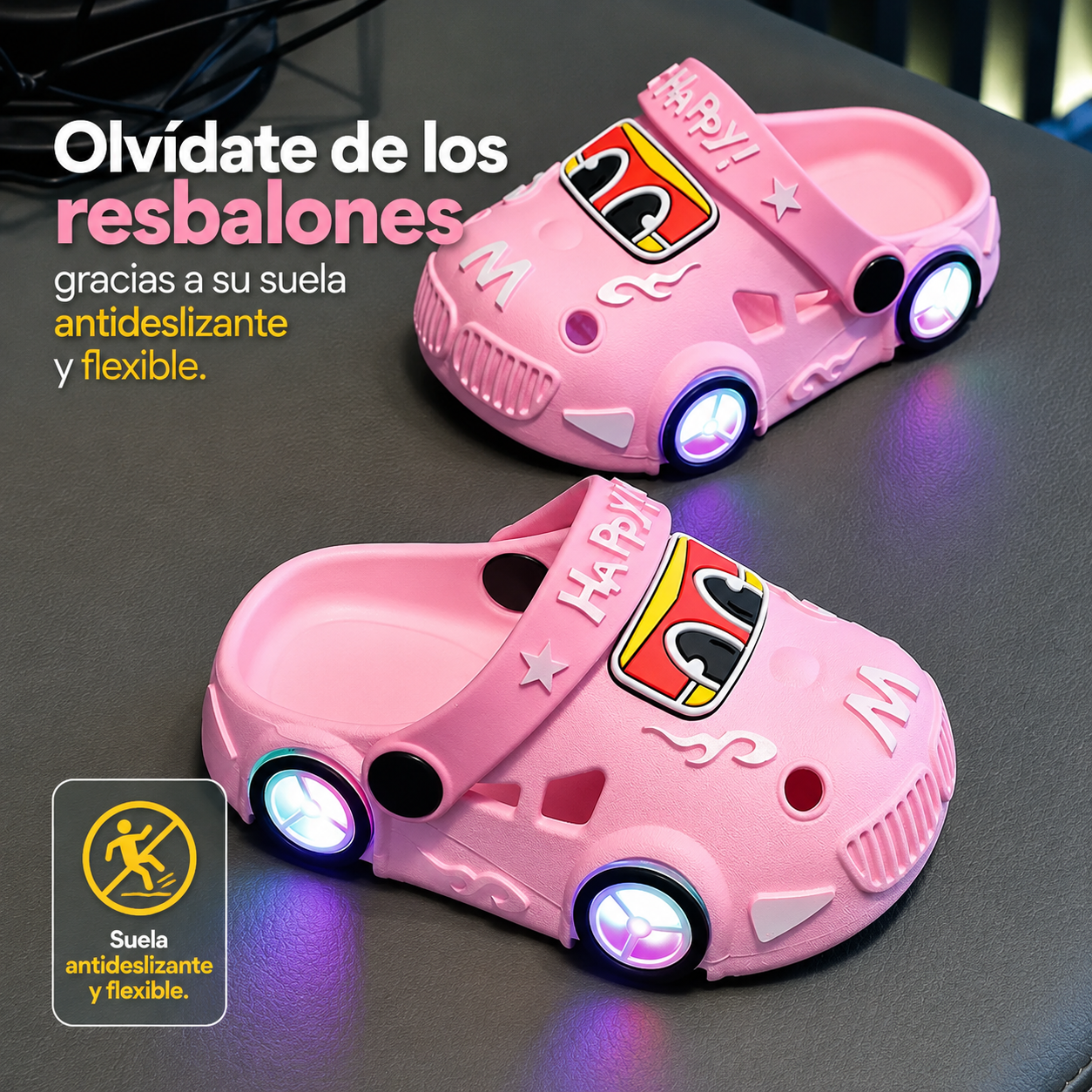 Zapatillas LED con Diseño de Coche para Niños 👟✨
