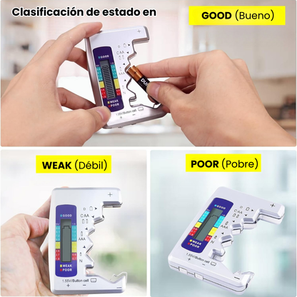 🔋PROBADOR DIGITAL DE BATERÍAS: Diagnóstico preciso y versatilidad total🪫