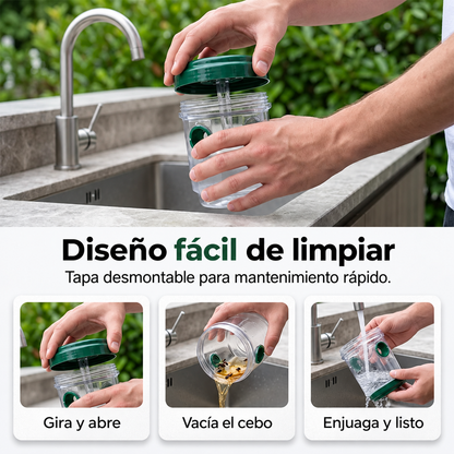 🍎🪰Trampa Solar para Moscas de la Fruta, Avispas e Insectos