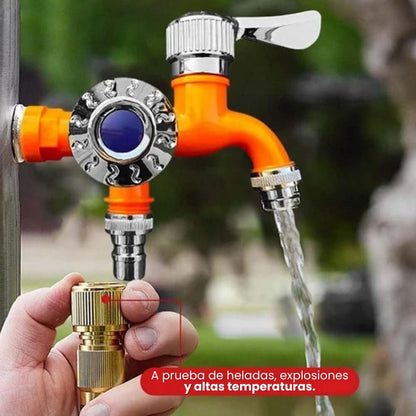 GRIFO DE AGUA DOBLE SALIDA: Oferta x2 unidades para máxima eficiencia hidráulica🧰