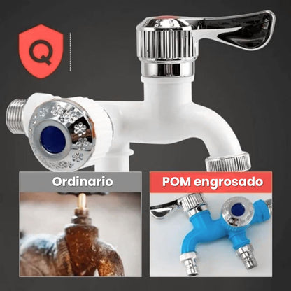 GRIFO DE AGUA DOBLE SALIDA: Oferta x2 unidades para máxima eficiencia hidráulica🧰