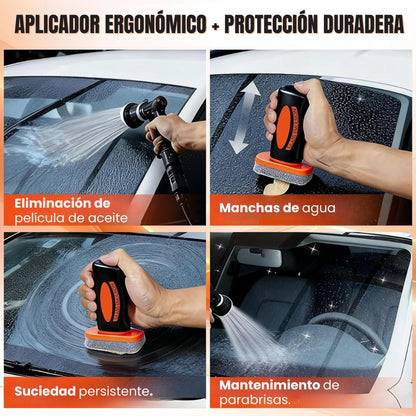 🫧LIMPIADOR PROFESIONAL DE PARABRISAS: Eliminación de manchas y máxima visibilidad