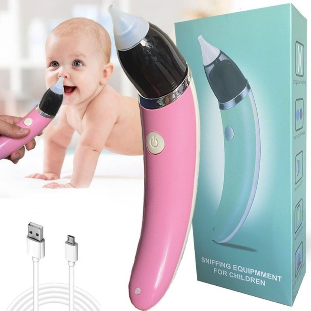 👩‍👦ASPIRADOR NASAL ELÉCTRICO: Succión suave y segura para el alivio inmediato de tu bebé