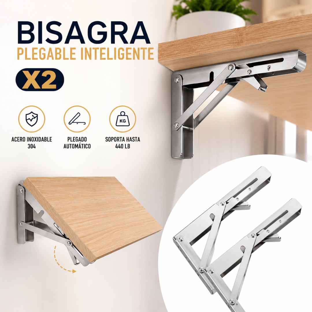 🔩 Bisagras Plegables Inteligentes FlexiHinge x2