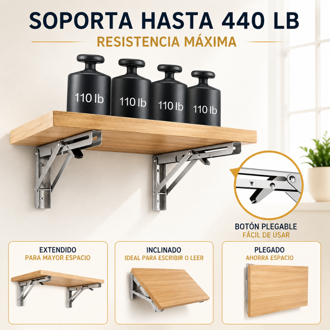 🔩 Bisagras Plegables Inteligentes FlexiHinge x2