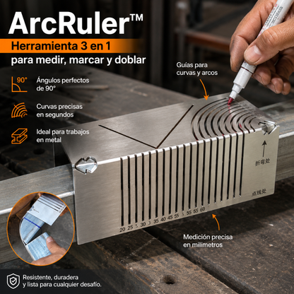 📐 Regla de Marcado Multidireccional: Precisión 3 en 1