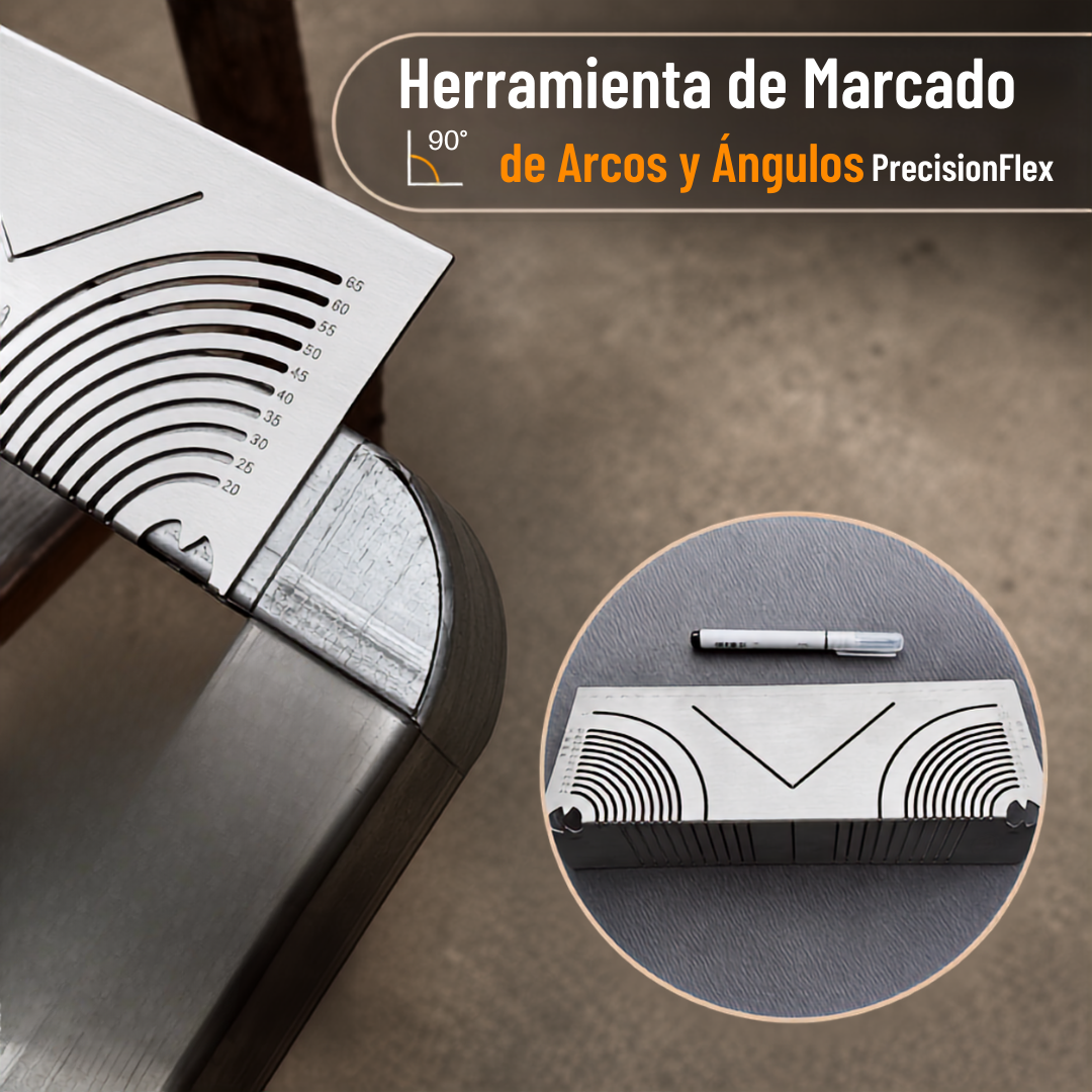 📐 Regla de Marcado Multidireccional: Precisión 3 en 1