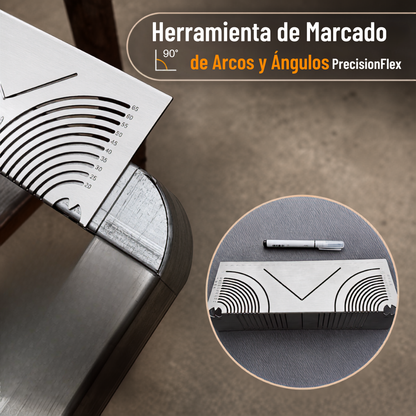 📐 Regla de Marcado Multidireccional: Precisión 3 en 1