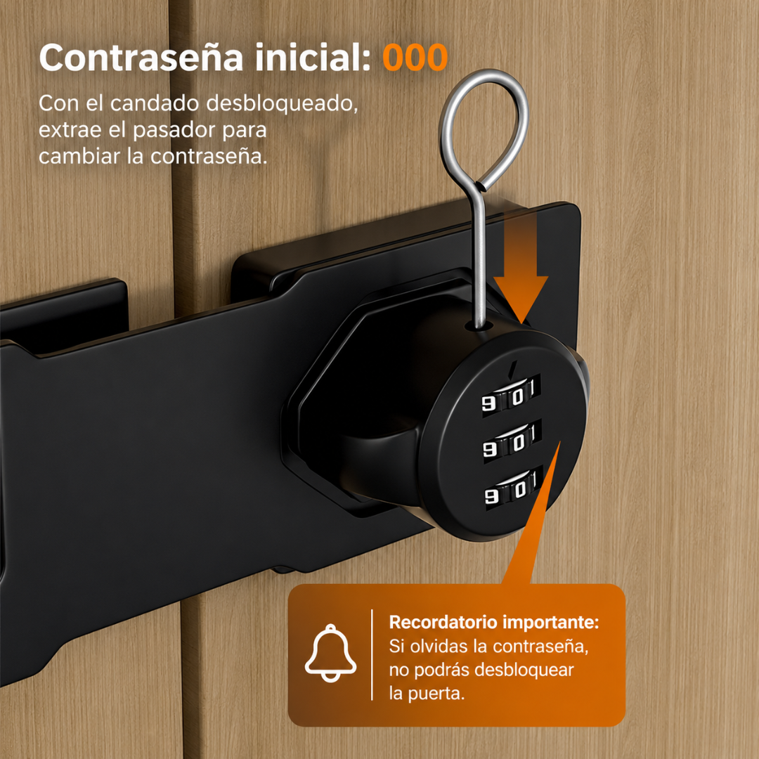 🔐 Cerradura Mecánica Inteligente GlideHold® SmartLock