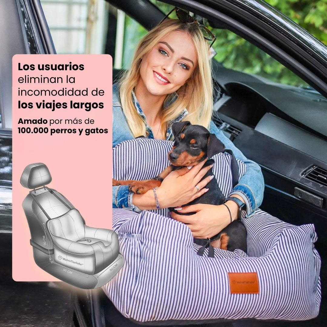 🐶ASIENTO DE COCHE PARA PERROS DE PRIMERA CALIDAD: Protege a tu mascota y garantiza viajes sin estrés