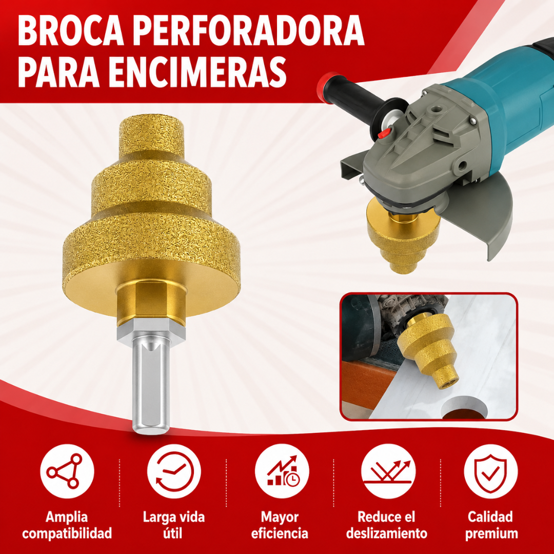 💎 Broca de Diamante Escalonada HoleCutter™