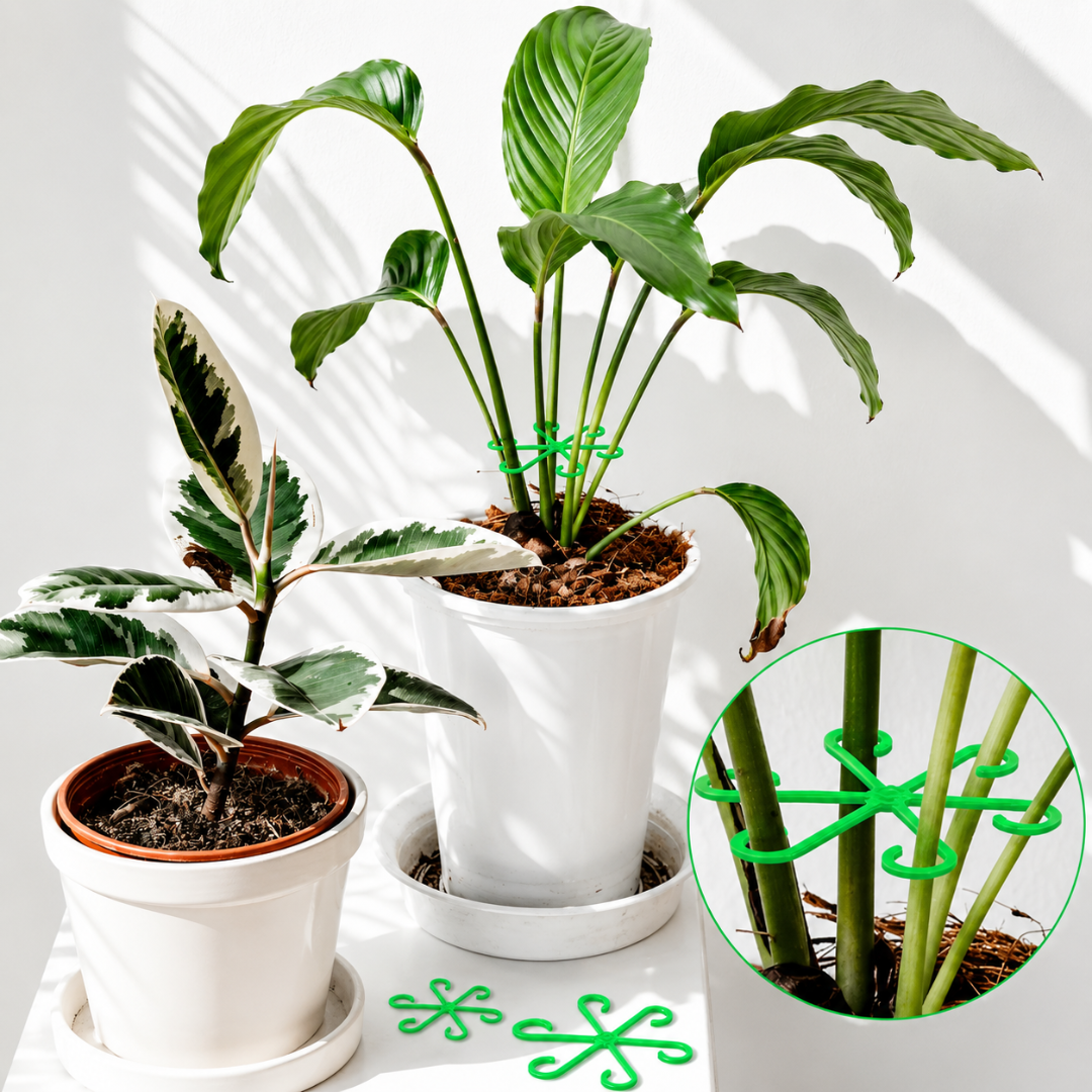 Estacas de Soporte Botánico Pro | Pack de 4 Guías para Tallos☘️🌱