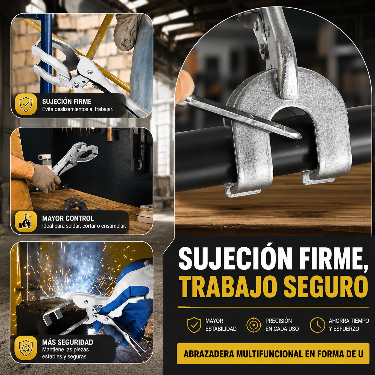 Abrazadera de Presión Multifuncional en Forma de U🧰⚙️