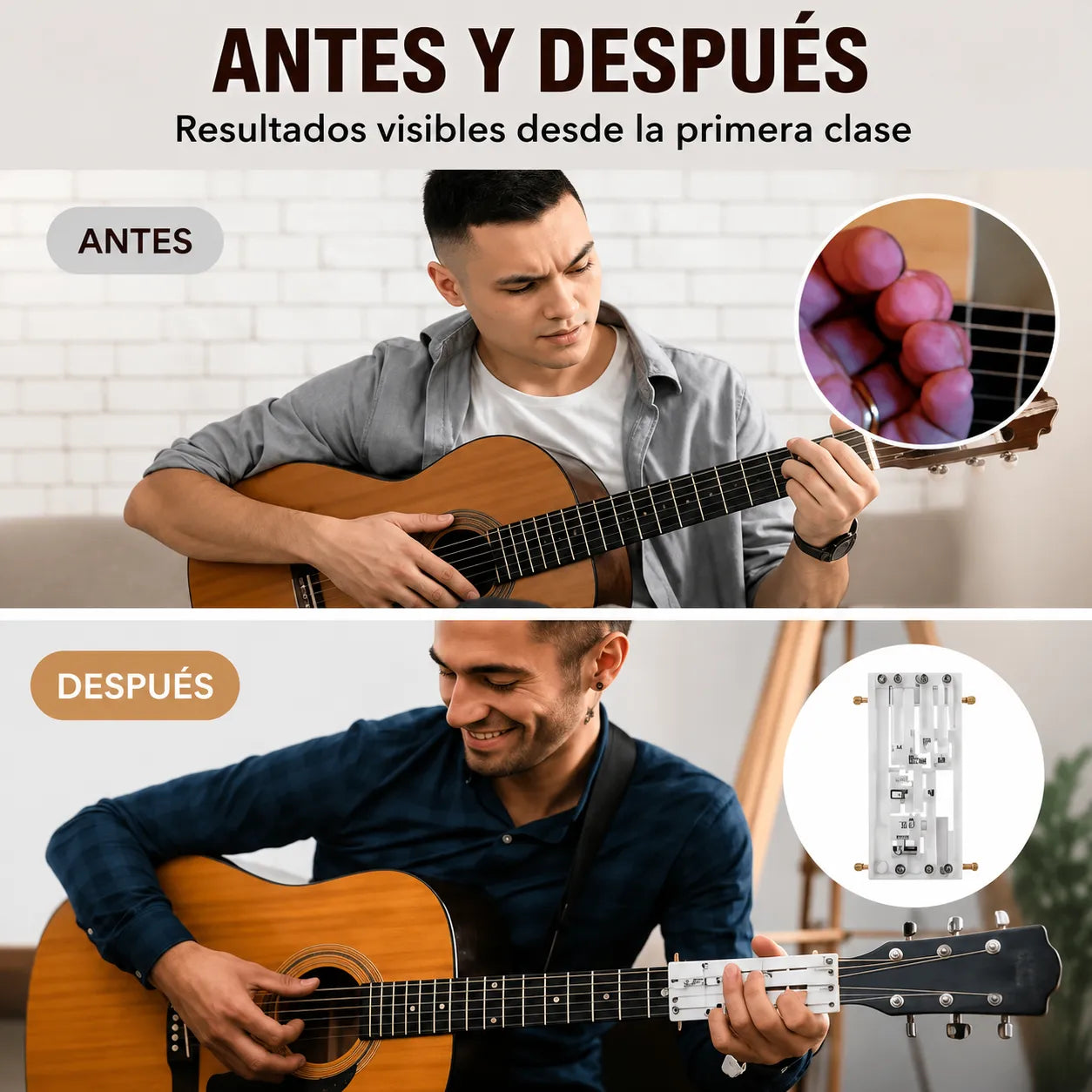 Ayudante de Acordes para Guitarra (15.5x8.8 cm / ABS) 🎵✨
