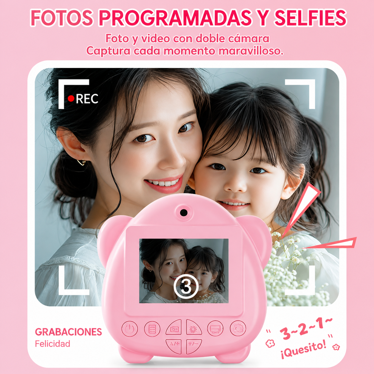 Cámara Impresora Térmica Infantil (Modelo EP25059 / Carga USB) 🎨✨