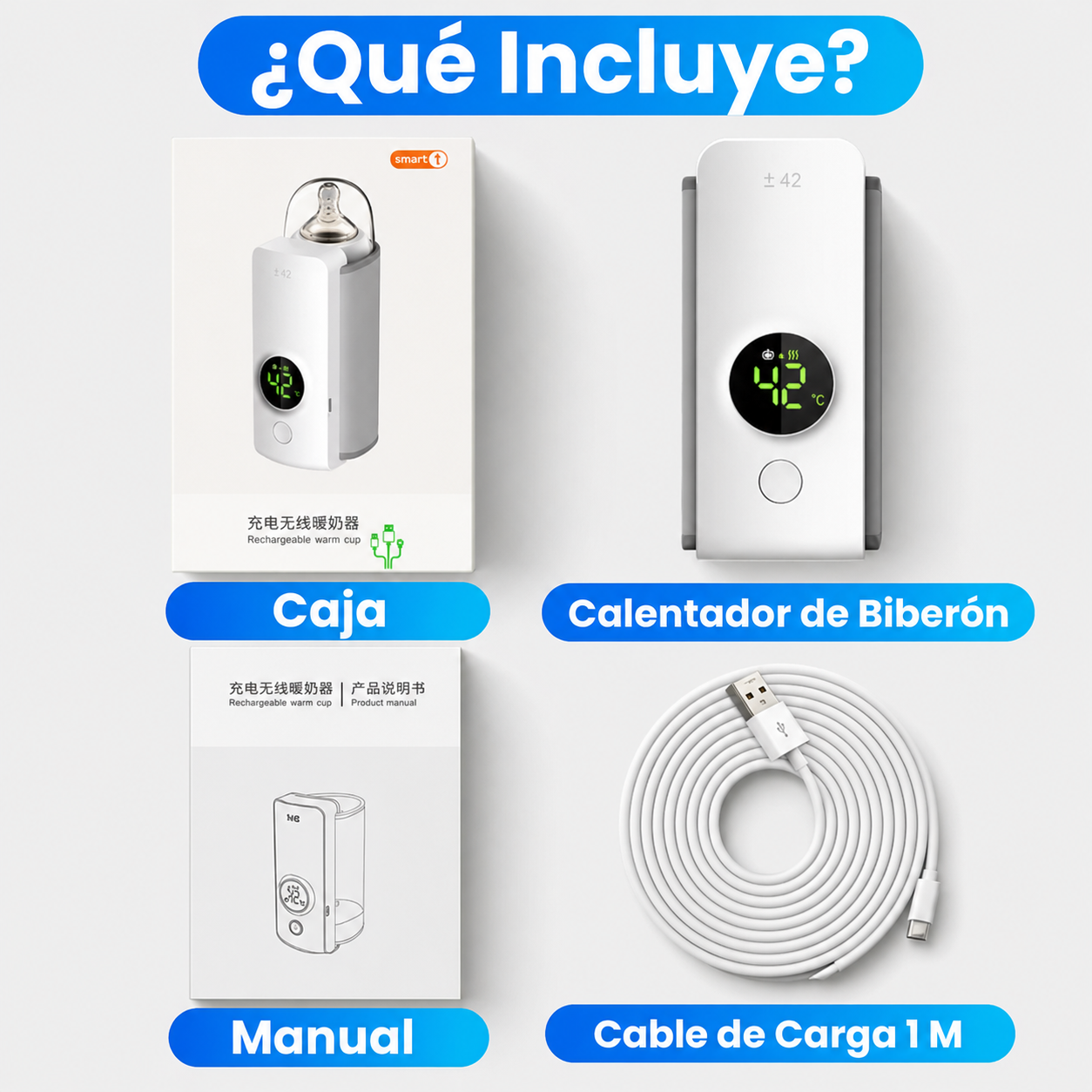 Calentador de Biberones Portátil Inalámbrico USB (8000 mAh) 👶✨