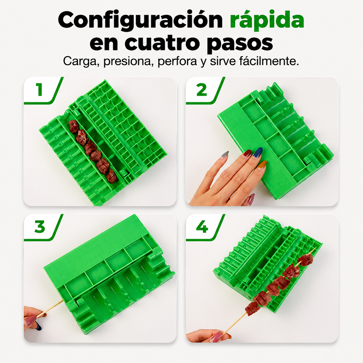 Molde Rápido para Brochetas y Kebabs (+100 Pinchos) 🥩✨