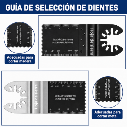 Set x2 Hojas de Sierra Oscilante Universal🪚✨