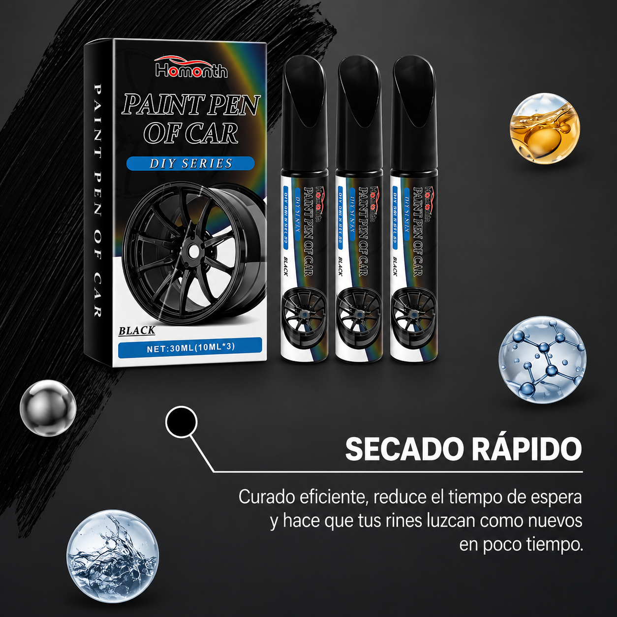 Lápiz Reparador de Arañazos para Rines y Ruedas (Oferta x3)✏️🚗