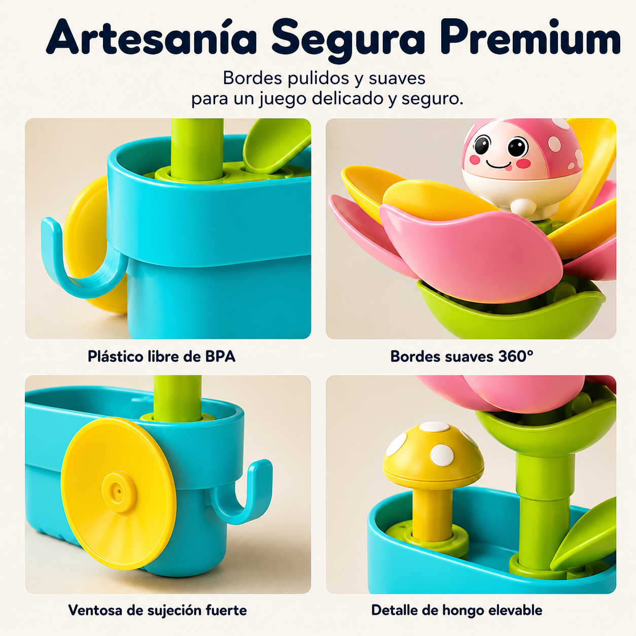 Maceta Interactiva de Baño (0 a 4 Años) 💦✨