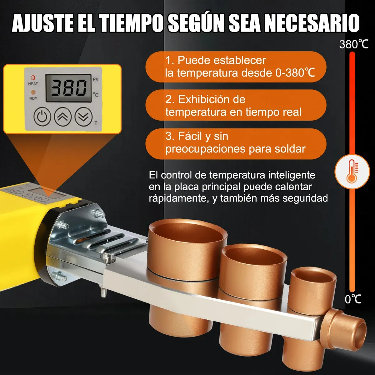 Termo Fusion Pro 1000W para Tuberías de Plástico🥽🔥