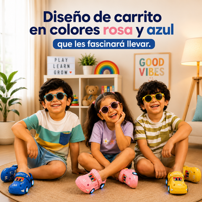Zapatillas LED con Diseño de Coche para Niños 👟✨