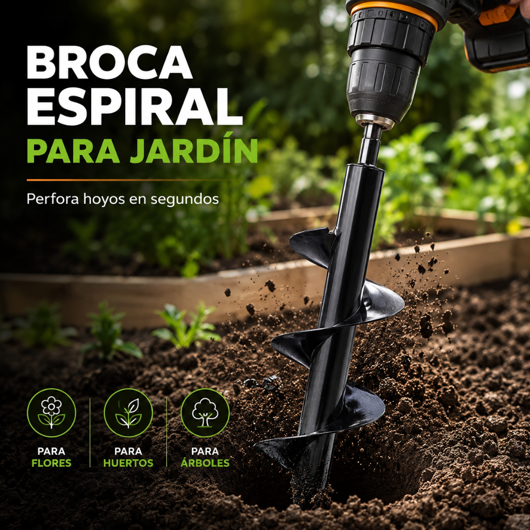🌱 Broca de Excavación Helicoidal YardAuger™