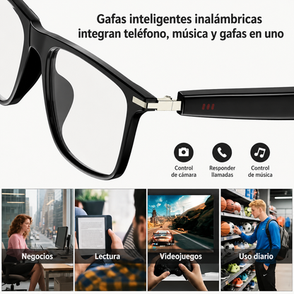 👓🕶️Gafas Inteligentes Multifuncionales con Audio, Traducción Al
