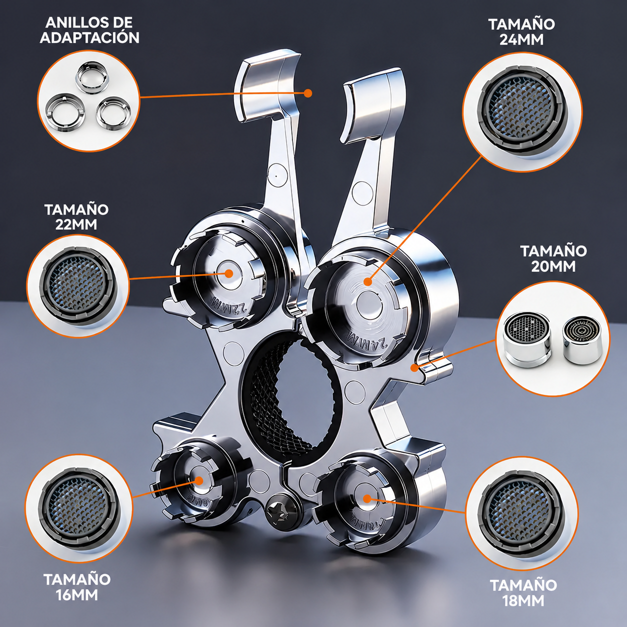 Llave Multifuncional para Desmontar Aireadores de Grifos🔧🚿