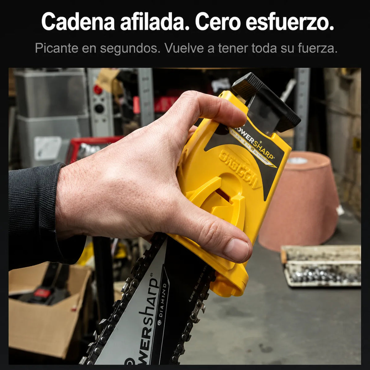 Afilador Rápido de Dientes de Motosierra Portátil+ 3 CABEZALES DE AFILADO⚙️