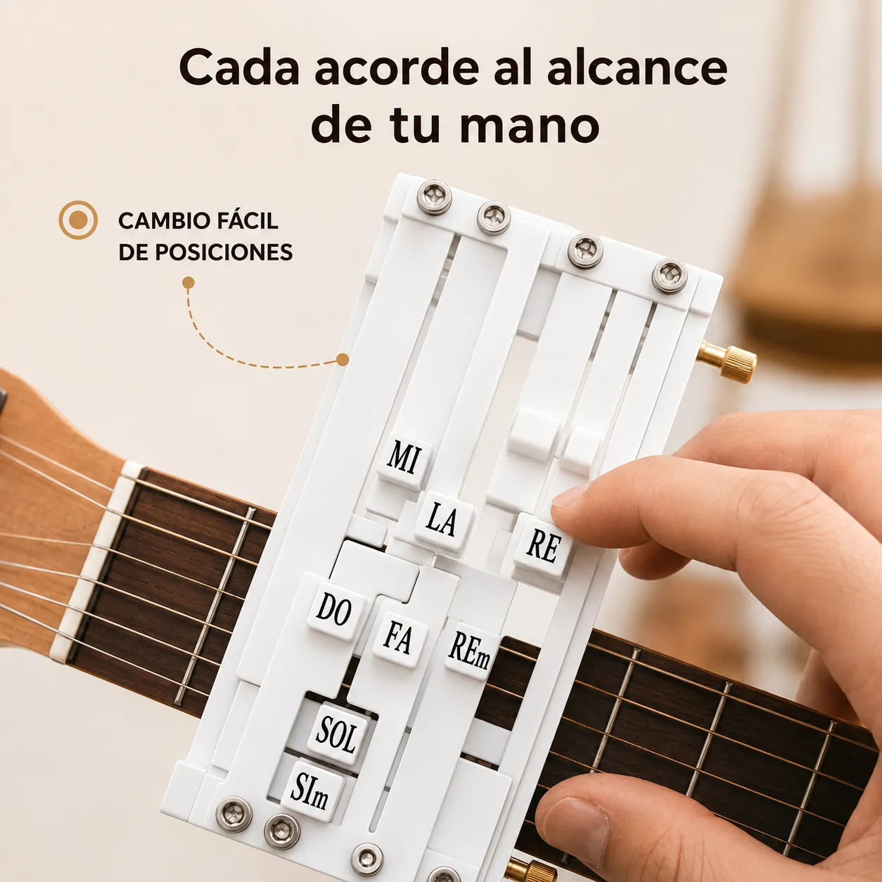 Ayudante de Acordes para Guitarra (15.5x8.8 cm / ABS) 🎵✨