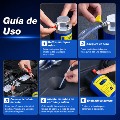 Bomba Portátil Eléctrica Extractora de Aceite y Diésel 🚗✨
