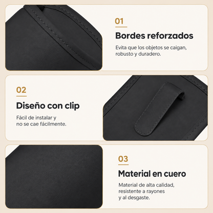 🚗 CarPocket Pro™ Organizador en Cuero para carro 📱✨