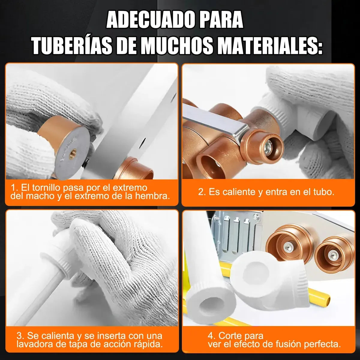 Termo Fusion Pro 1000W para Tuberías de Plástico🥽🔥