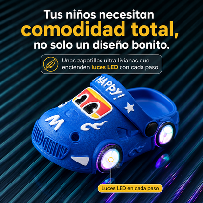 Zapatillas LED con Diseño de Coche para Niños 👟✨